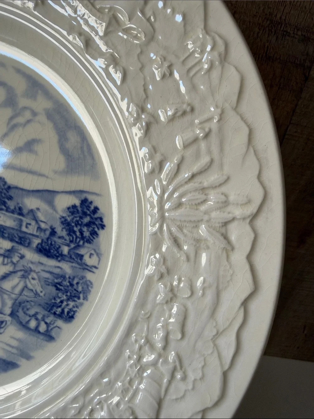 1939 Wedgewood Republic Plate Sutter's Fort 1848 Barker Bros 1st Edition